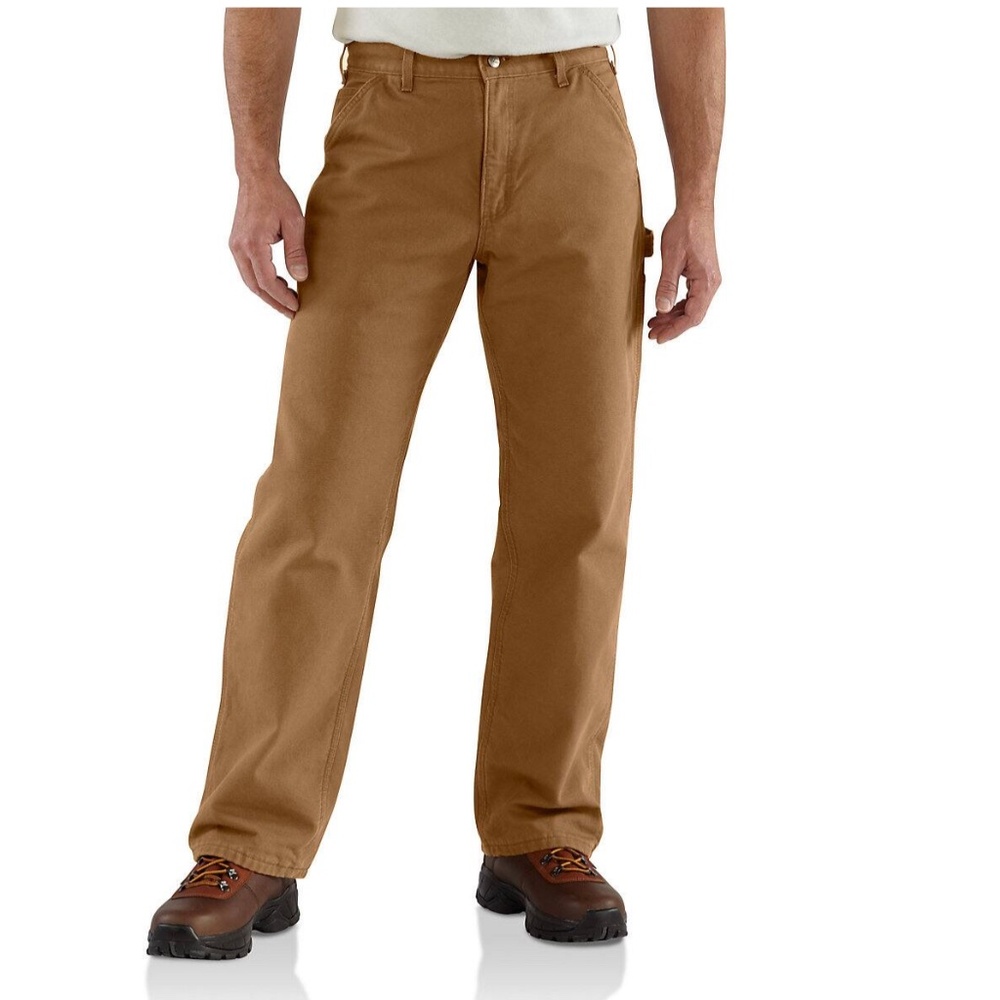 Carhartt Loose Fit Washed Duck Flannel-Lined Utility Work Pant